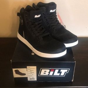 Bilt black motorcycle boots size 10